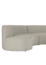 Aliya Outdoor 3 Pc Sectional - Faye Sand