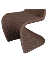 Perrie Outdoor Dining Chair, Tanned Weave