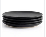 Nelo Salad Plate - Set of 4, Matte Black