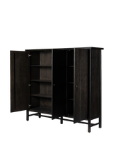 Mathilde 3 Door Cabinet - Charcoal Oak Veneer