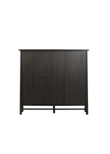 Mathilde 3 Door Cabinet - Charcoal Oak Veneer