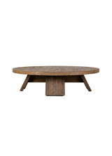 Alistair Coffee Table, Washed Old Oak Veneer Thick