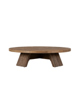 Alistair Coffee Table, Washed Old Oak Veneer Thick