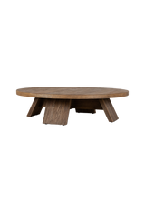 Alistair Coffee Table, Washed Old Oak Veneer Thick