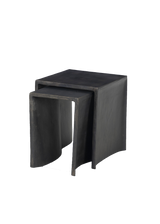 Lina Outdoor End Table - Distressed Bronze