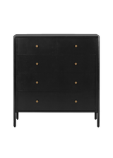 Reese 5 Drawer Dresser, Black
