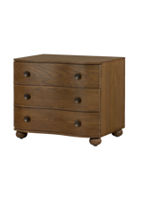 Charlie Nightstand, Toasted Oak Veneer