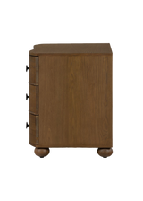 Charlie Nightstand, Toasted Oak Veneer