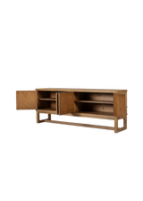 Daphne Media Console - Worn Oak Veneer