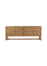 Daphne Media Console - Worn Oak Veneer