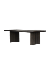 Cedric Dining Table, Worn Black Oak