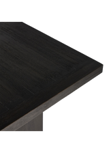 Cedric Dining Table, Worn Black Oak