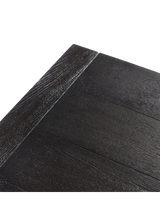 Cedric Dining Table, Worn Black Oak