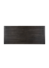 Cedric Dining Table, Worn Black Oak