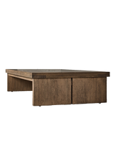 Cedric Coffee Table, Worn Oak