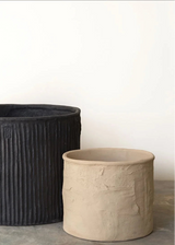 Terra Planter Natural, Ivory 16"Dx13.75"