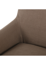Odette Slipcover Dining Chair - Brussels Mushroom